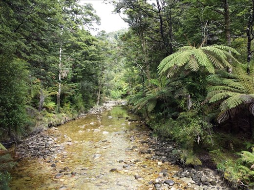 Crossed lots of streams, all had bridges.