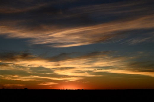 The ending to the sunset i l;oved the colours of the sky