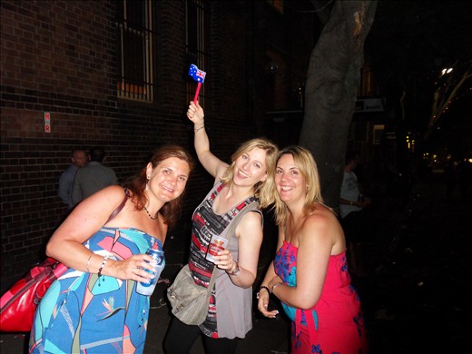 Having a few at The Rocks! 