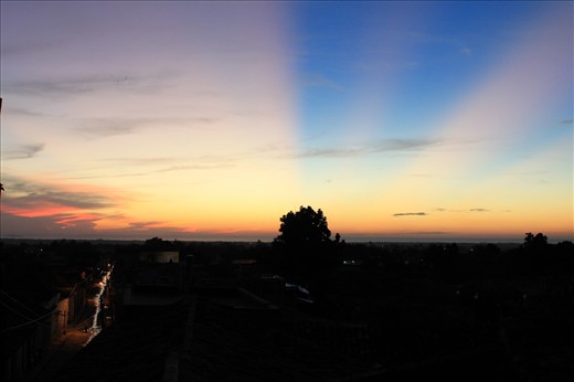 Sunset, thinking about fields and hands. Trinidad, Cuba.