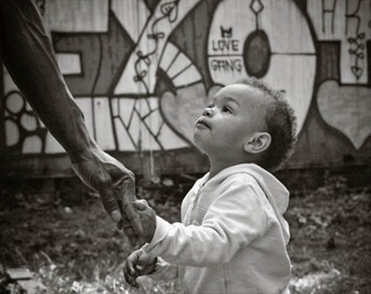 Junior and his father originally from Africa