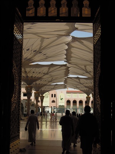 Umbrellas at Nabawi Mosque.