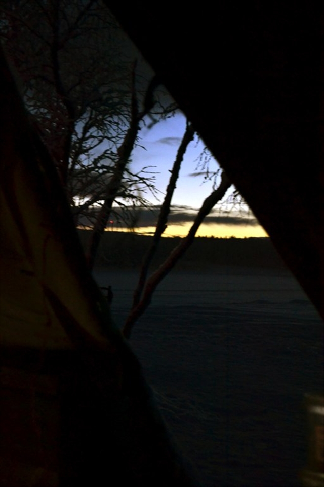In northern Swedish Lapland in the winter it is dark almost the whole time except for a glimpse of dusky light with some areas experiencing snowfall for eight months of the year with temperatures dropping down to -40 degrees Celsius.