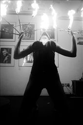 The oil splattering across the stage from the performers mouth nearly destroyed my camera lens, but it was hard not to be transfixed by the growing flames she produced. Persevering as sweat began to drip down my forehead from the heat, I could only imagine how uncomfortable she was feeling. : by lizziemay, Views[256]