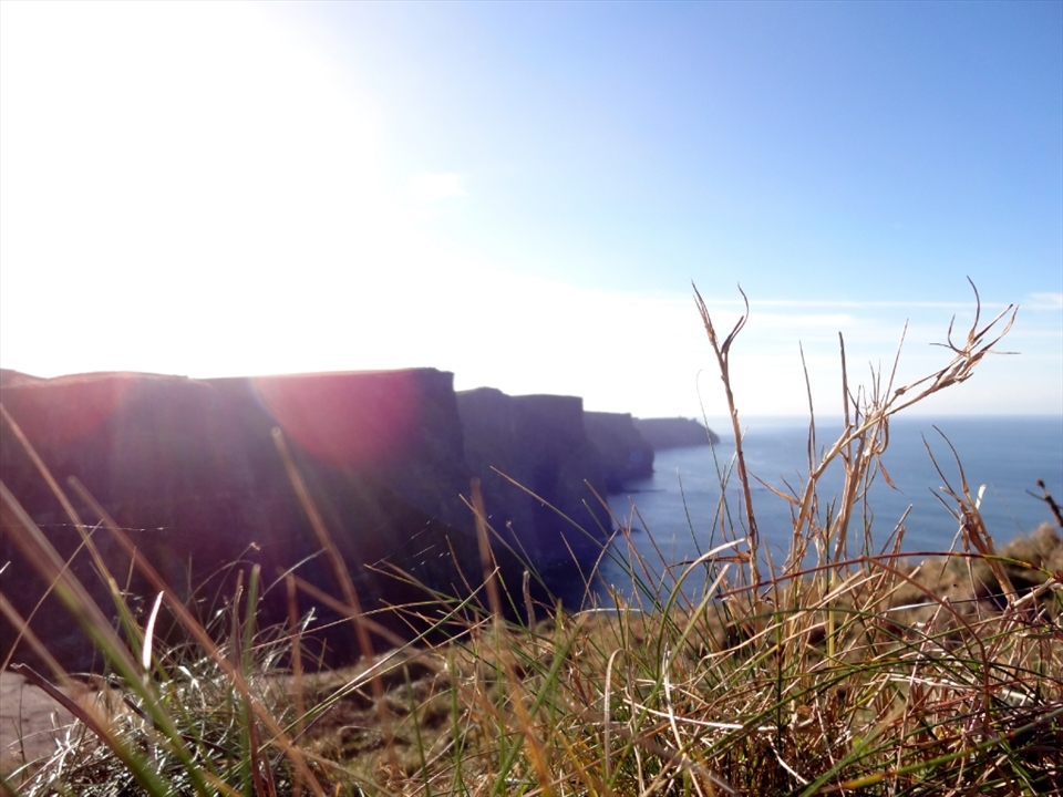 History is around every corner. The cliffs of a ruined fort make for an interesting story to tell.