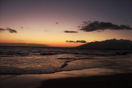 Beautiful sunset over the ocean