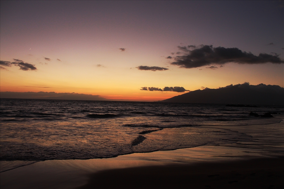 Beautiful sunset over the ocean