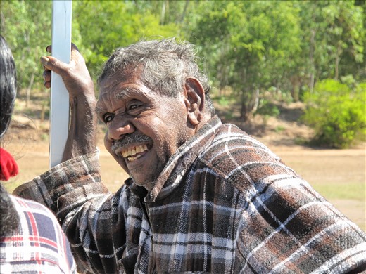 Old Mick having a laugh.