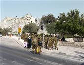 #1 A Congested Footpath:  It could be argued that you don’t need the slightest photographic nous to take a decent shot in Jerusalem, such is aura of the city and its abundance of sites. Never really one for sites and attractions, I wanted to focus on the innocuous moments of daily life in the city; the underlying tension, the contrasts, the joy, the innocence. It didn’t take long before I witnessed my first key moment. I was exploring East Jerusalem, the Arab district, when swathes of young Israeli soldiers casually entered in separate groups, in their hundreds, walking through what appeared to be a fixed route. What struck me was how nonchalant everyone was, both the locals of East Jerusalem toward the soldiers, and vice versa. It was as if neither side knew the other was there. The sentiment is captured here, if you observe the lady in the shot, you’ll see she is looking at the ground, which she did until the soldiers had cleared. It was one of several fascinating scenes.: by lofiadrian, Views[328]