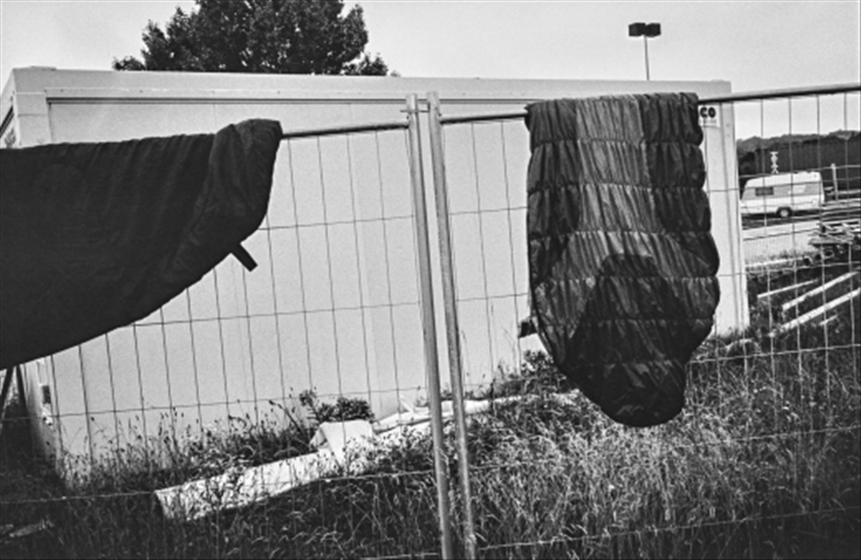 drying sleeping bags after a rainy night
