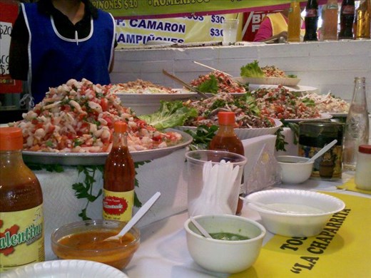 Las imperdibles tostadas del mercado de Coyoacán.