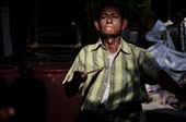 the groom's father shows off an intense dance. According to tradition, he drank a glass of blood mixed with oil, and danced in a kind of trance with a dagger on his chest. This symbolizes that he'll take away his son's spiritual pain for a bright future in a new life.: by lombok, Views[359]