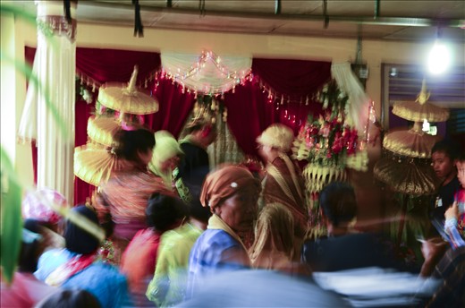 Saying good-bye to her parents, her home and her childhood. Everybody tried to throw a glance at this emotional event, where the village kids turned into husband and wife