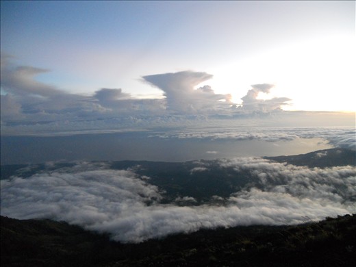 On the way up to the summit of Rinjani--the third highest volcano in Indonesia.