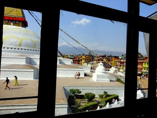 Restaurant near Bodhnath (Boudha) Stupa