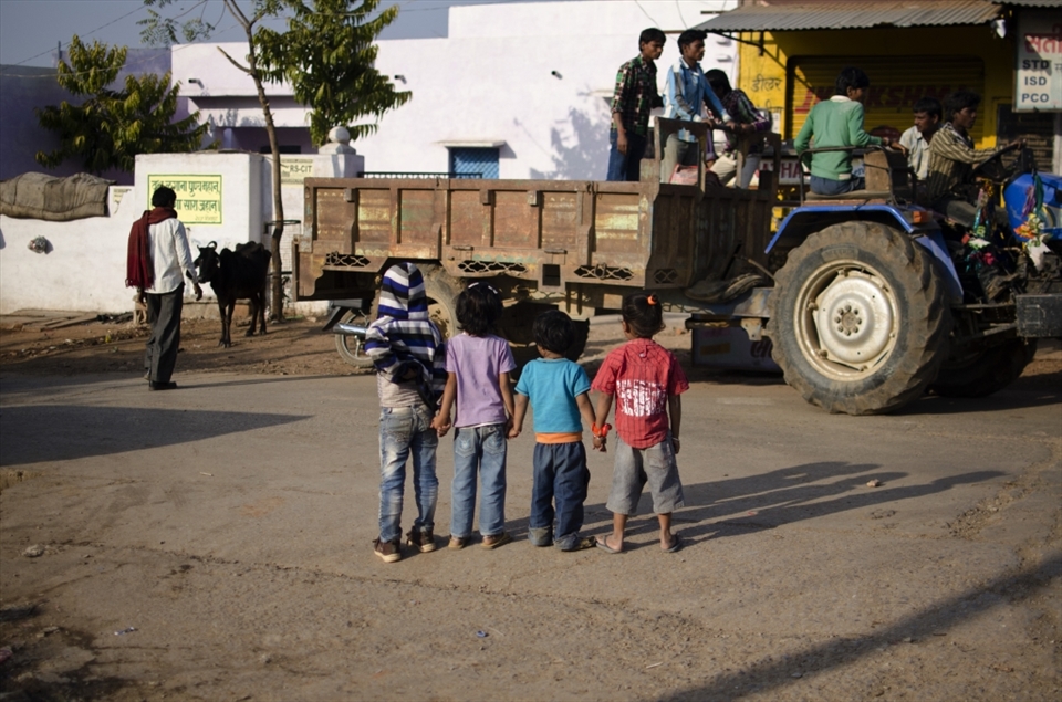 Sticking together, no adult supervision needed. Some of the youngest of village provide a metaphor for the plight of the kids in developing nations. Even at such a young age, these kids already know that humanity is more successful when we work together. 