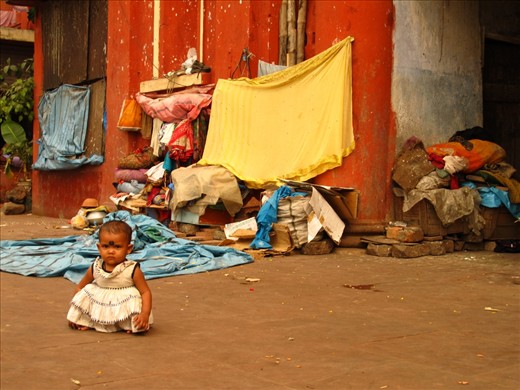 My attention is constantly pulled towards the children. I can notice something different about those kids. It's not the way they play or smile...could be their eyes...I'm able to catch some of them staring at the horizon. What are they looking for? I am sitting and I know I still have a few minutes before ten Indian guys surround me!
