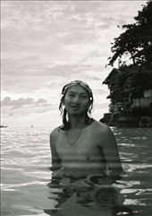 Enjoying a swim | Boracay, Philippines | 35mm B&W Contax T: by loosecaboose, Views[577]