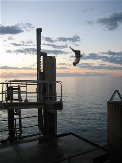 A Leap of Faith off The Glenelg Pier.