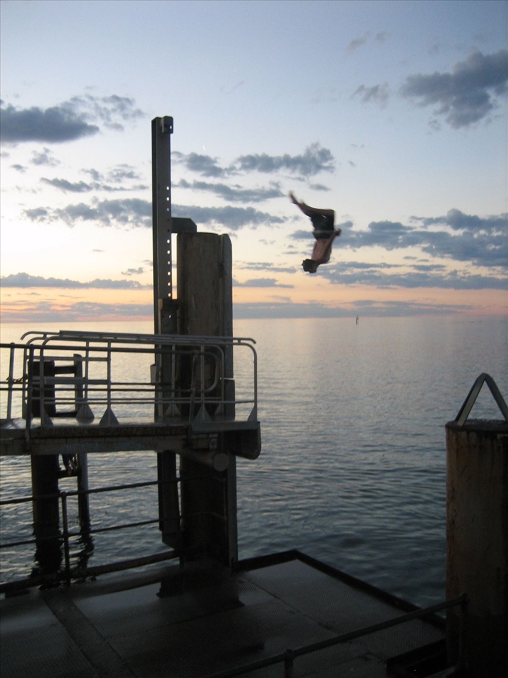 A Leap of Faith off The Glenelg Pier.