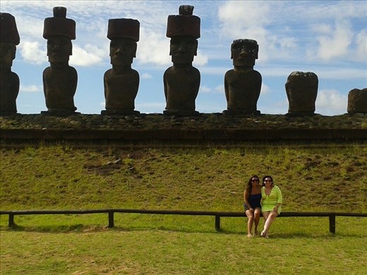 Ahu Nau Nau by Anakena Beach