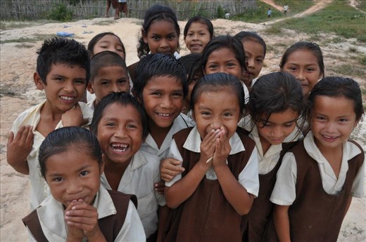 These kids were so excited to have their picture taken! 