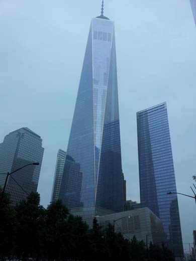 New building watching over Ground Zero - in memoriam