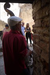a musician plays for tourists at the Castillo de San Pedro de la Roca: by louwissa, Views[415]