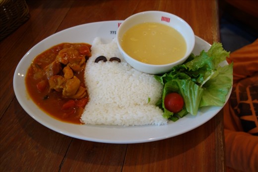 Moomintroll Cafe-using food setting on camera.