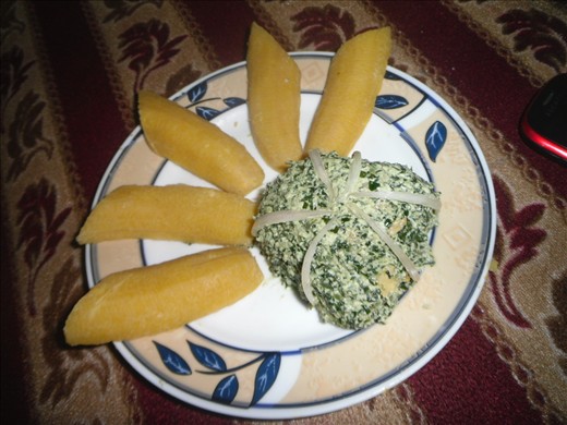 Same dish presented differently