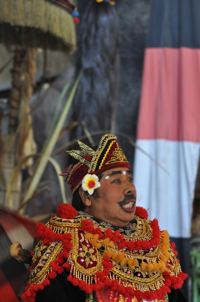 A traditional Balinese live play.  There costumes and makeup was outstanding.  So much expression and passion from the actior and actress