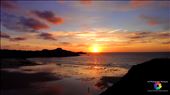 Sunset over the Bay - Newquay, Cornwall (this was my first sunset, enhanced): by ltlrainbow, Views[224]