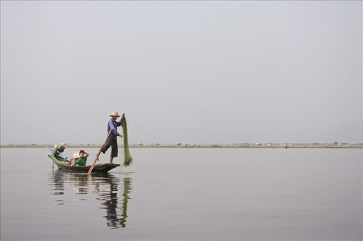 Fisherman on Inle Lake