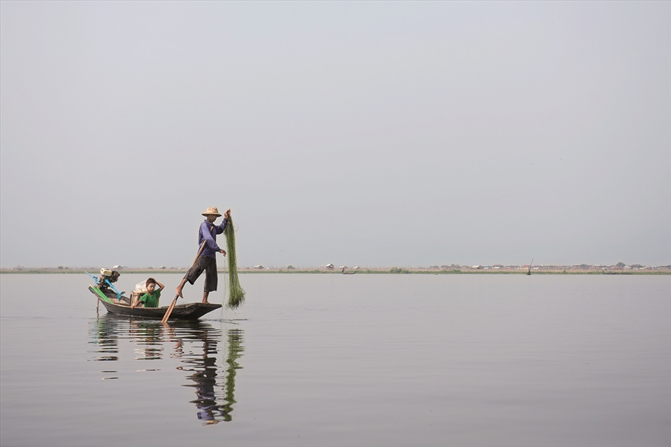 Fisherman on Inle Lake