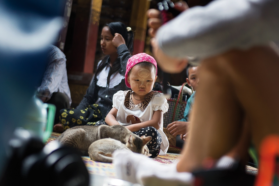 child on the Jumping Cat Monastery 