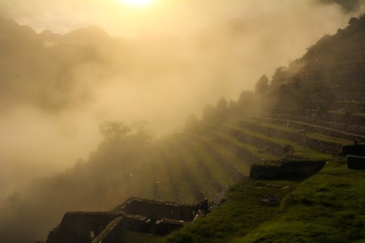 Dawn of an ancient Empire.
Air is not devoid of things. There's no such thing as vacuums. And mist is definitely not an obstruction, it is more an enhancement of the beauty of nature!