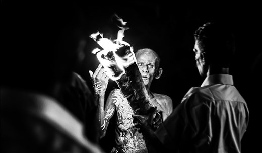 Hindu festival in Manjuvilai (Tamil Nadu) near Kalakad
