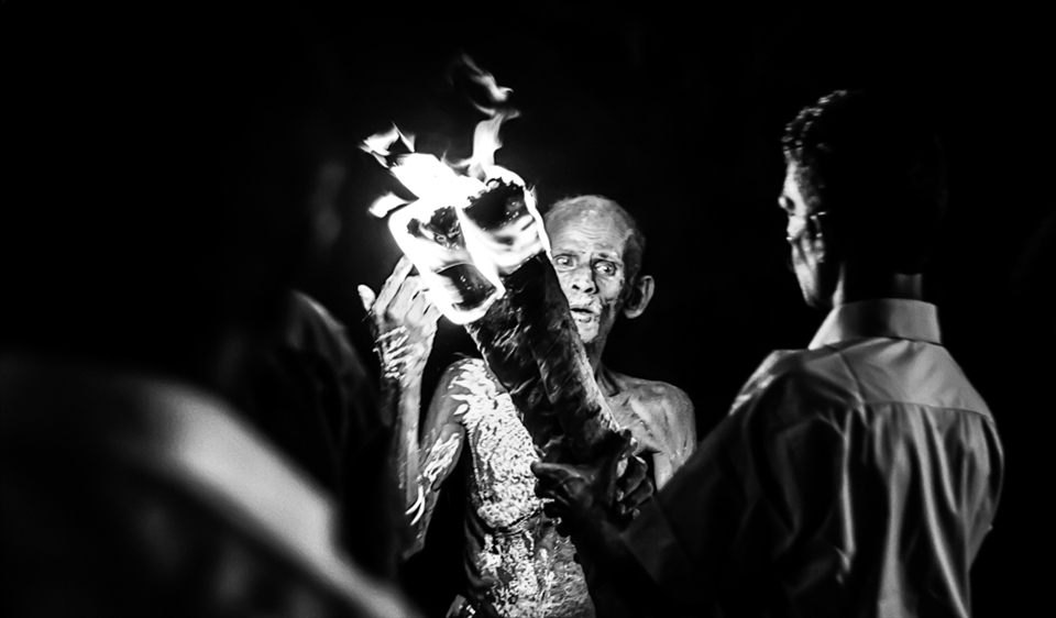 Hindu festival in Manjuvilai (Tamil Nadu) near Kalakad