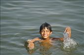 Cooling off in the ghats of Varanasi: by lukewalks, Views[268]