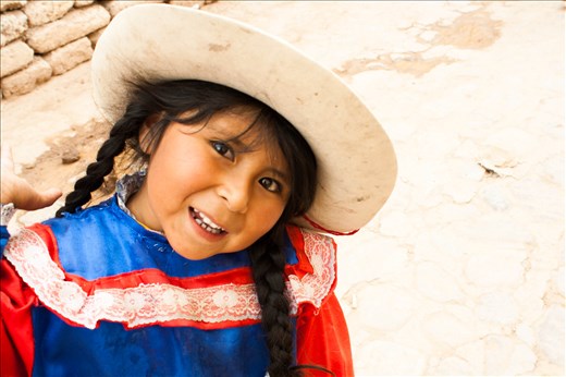 Amancay, a little girl from Humahuaca. She was walking and buying somr food with her mom.