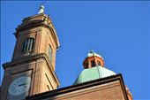 Sunset and play of lights on roofs of Bologna's churches..: by lunabob, Views[276]