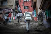 Amin, 46, left his home in neighboring Nepal where the chances to find a job came to naught and tried his luck in India. Following the same route every day, he carries heavy bags full of sugar from the warehouse to the shops. Almost all of his salary Amin sends to his family – they are waiting for his return at home.: by luvishthexplorer, Views[270]