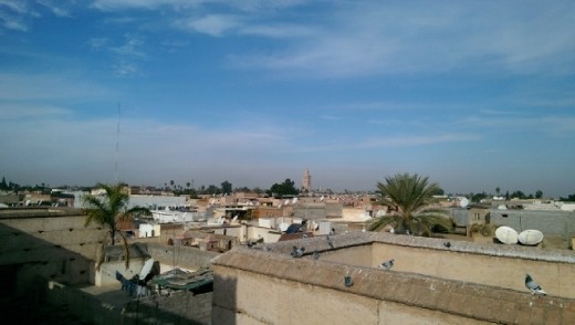 View from terrace of Palais el Badii