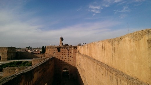 View from terrace of Palais el Badii