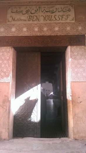 Outside Medersa Ben Youssef