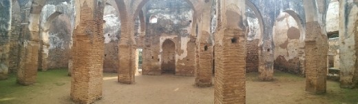 Inside the mosque at Chellah