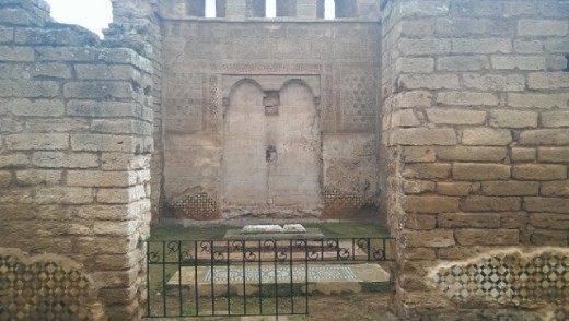 Inside the mosque at Chellah