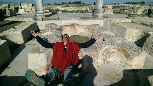 My guide taking a breather