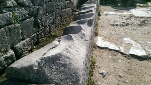 Stones worn down from washing