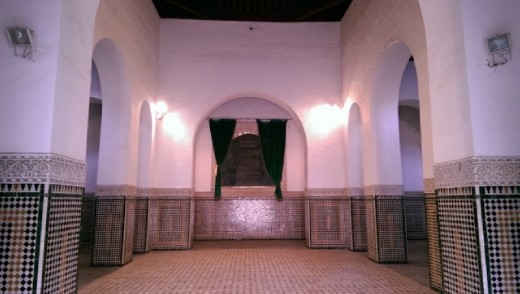 Inside administrative building of prison